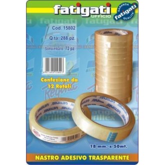 FAT/NASTRO ADESIVO TRASPARENTE 50X18MM