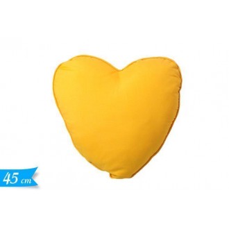 GH/CUSCINO CUORE 45CM.GIALLO