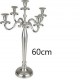 VEAN/CANDELABRO 5P SILV.60CM.