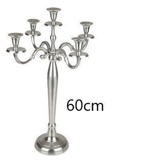 VEAN/CANDELABRO 5P SILV.60CM.