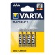 VIRG/BLIST.4 BATT.AAA SUPERLIFE