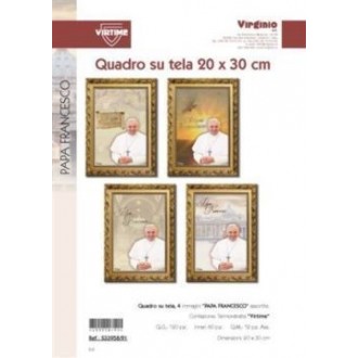 VIRT/QUADRO TELA 20X30 PAPA FRANCESCO