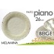 GICO/PIATTO PIANO BEIGE 26CM