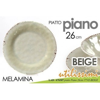 GICO/PIATTO PIANO BEIGE 26CM