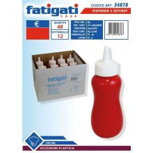 FAT/BOTT.DISP.X KETCHUP 390ML.