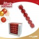 ABM2/TUBO 6 PALLE 6CM.PEARL ROSSO