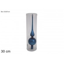 2SCH/PUNTALE VETRO ALBERO 30CM BLU