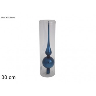 2SCH/PUNTALE VETRO ALBERO 30CM BLU