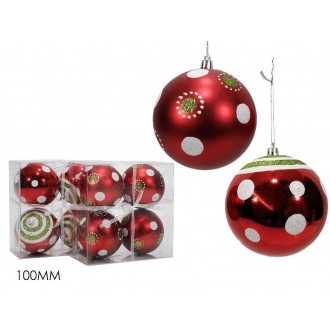 GT2/SET 4 PALLE 100MM C/GLITTER RO