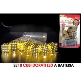 GT2/SET 8 CUBI DORATI LED