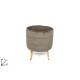 2S/POUF VELLUTO BEIGE 40DM.