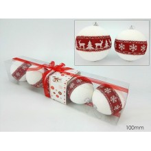 GT2/SET 5 PALLE 10CM.BI.C/ROSSO