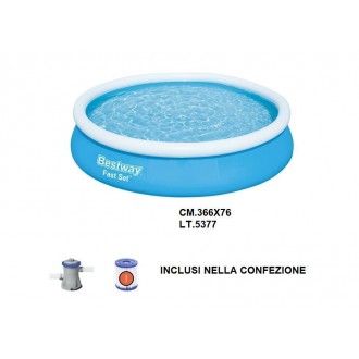 CREST/PISCINA 366X76 C/POMPA E CART.