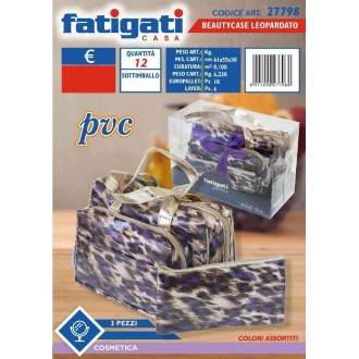 FAT/BEAUTYCASE 3PZ.IN PVC."LEOPARD