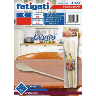 FAT/CUCCHIAI LEGNO 2PZ