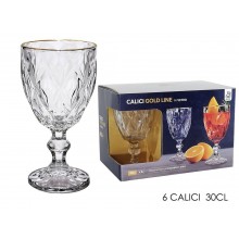 GT2/SET 6 CALICI 30CL FILO ORO