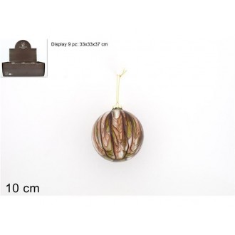 2SCH/PALLA VETRO 10CM MARMORIZZATA