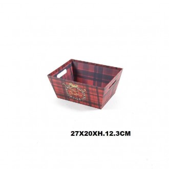 MERCN/RED TARTAN CESTINO