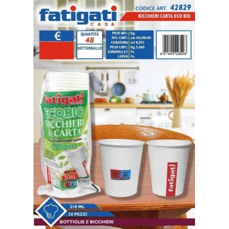 FAT/BICCHIERI CARTA 30PZ 210ML ECO