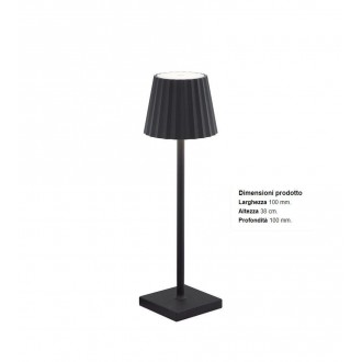 BIACCHI/LAMPADA TAVOLO LED NERA