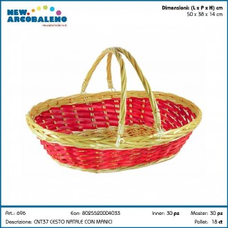 NEWARC/CESTO OVALE C/M 50X36X13CM.696