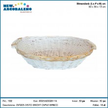 NEWARC/CESTO OVALE BI.50X36X13CM.722