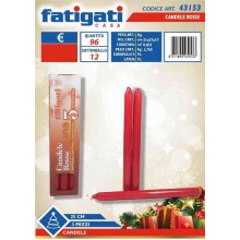 FAT/CANDELE ROSSE 3PZ 25CM