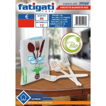 FAT/FORCHETTA BIO 24PZ.AMIDO MAIS