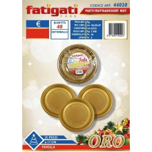 FAT/PIATTI FRUTTA&DESSERT 25PZ ORO