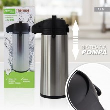 ABM/THERMOS A POMPA 1,9LT.ACCIAIO