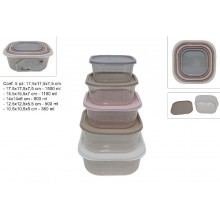 2S/SET 5 CONTENITORI PLT COLORS