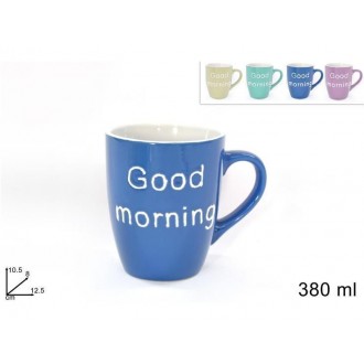 2S/TAZZA MUG 380ML.GOOD MORNING