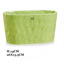 FRA/MISSOURI VASO 26X13,5X14CM.VERDE