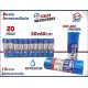 INT/BUSTE PATTUMIERA 50X60BLU 20PZ.