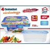 INT/SET 4 CONTENITORI OVALI 750ML.