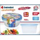 INT/SET 4 CONTENITORI TONDI 750ML.