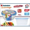 INT/SET 4 CONTENITORI TONDI 750ML.