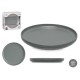 ARTE/GRES GRIGIO 6 PIATTI GRANDI