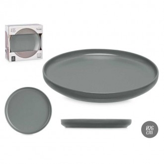ARTE/GRES GRIGIO 6 PIATTI GRANDI