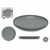 ARTE/GRES GRIGIO 6 PIATTI GRANDI