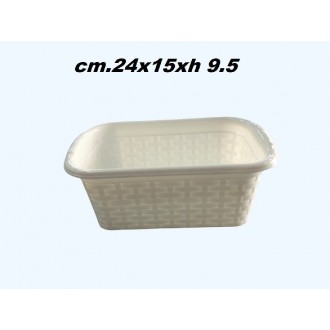 DUP/RATTAN CEST.RETT.24CM.BIANCO