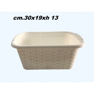 DUP/RATTAN CEST.RETT.30CM.BIANCO