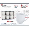 INT/BIANCHE CF.6 TAZZE CAFFE'