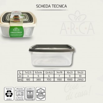 ARC/SET 6 CONTENITORI RETT.1137
