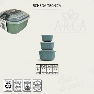 ARC/SET 3 CONTENITORI QU.1135