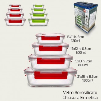 ARC/SET 4 CONTENITORI VETRO 1141