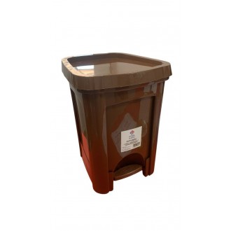 COST/PATTUMIERA PED.16LT.MARRONE