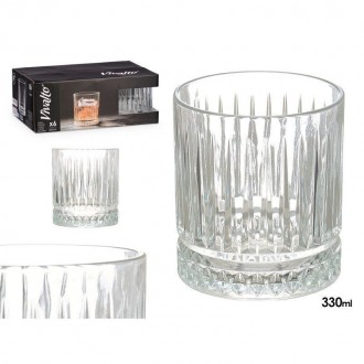 ARTE/SET 6 BICCH.WHISKY 330ML.